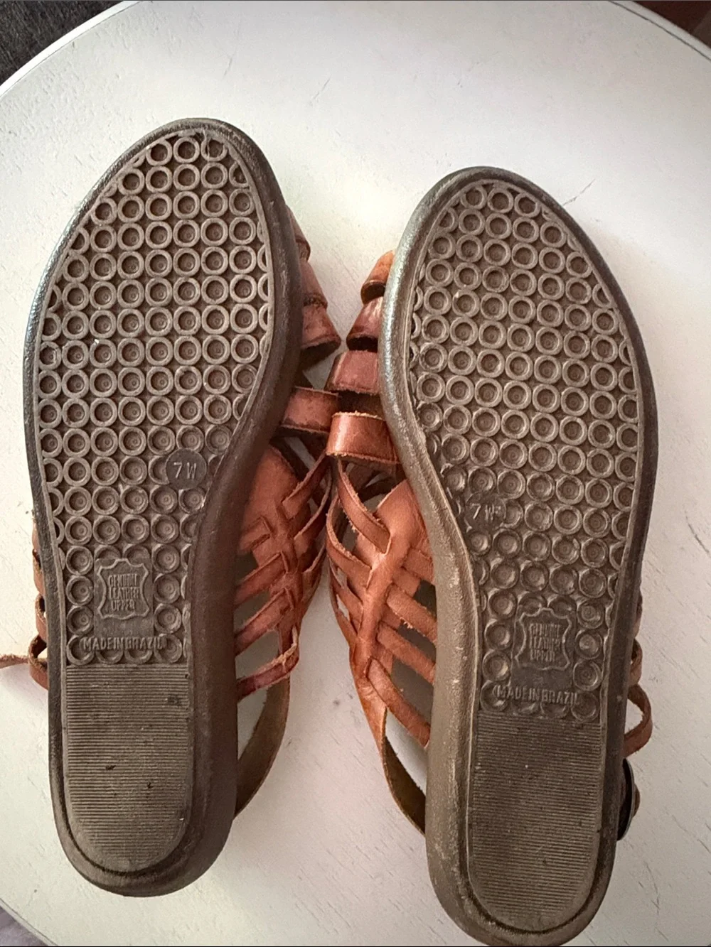 Dexter Tan Strappy Leather Sandals